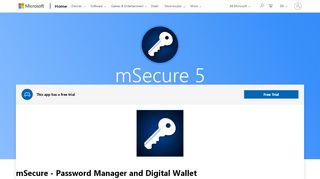 
                            7. Get mSecure - Password Manager and Digital Wallet - Microsoft Store