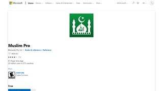 
                            10. Get Muslim Pro - Microsoft Store