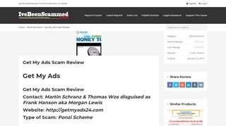 
                            4. Get My Ads Scam Review | Consumer Company Reviews ...