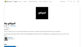 
                            5. Get My giffgaff - Microsoft Store