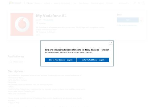 
                            11. Get My Vodafone AL - Microsoft Store en-NZ