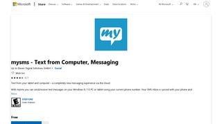 
                            12. Get mysms - Text from Computer, Messaging - Microsoft Store