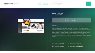 
                            7. Get N.mypsg.com news - MyPSG Login - Deets Feedreader