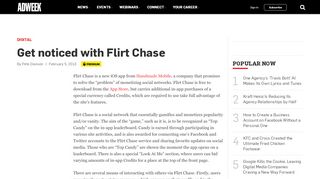 
                            3. Get noticed with Flirt Chase – Adweek