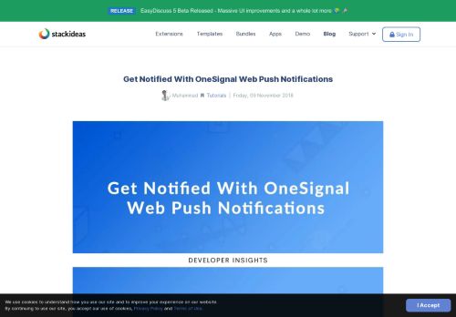 
                            8. Get Notified With OneSignal Web Push Notifications - Joomla Blogs ...