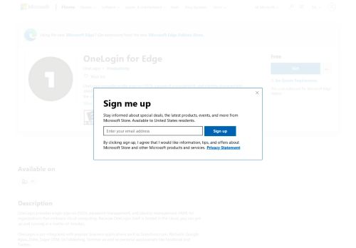 
                            8. Get OneLogin for Edge - Microsoft Store