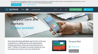 
                            5. Get our app - Keytrade Bank