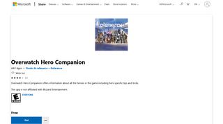 
                            9. Get Overwatch Hero Companion - Microsoft Store