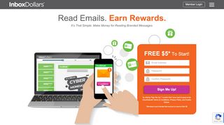 
                            8. Get Paid Cash to Read Emails - $5 Signup Bonus - InboxDollars