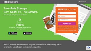 
                            2. Get Paid For Online Surveys: $5 Sign-Up Bonus - InboxDollars