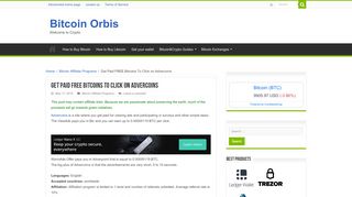 
                            5. Get Paid FREE Bitcoins To Click on Advercoins - Bitcoin Orbis