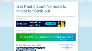 
                            10. Get Paid Instant No need to invest for Cash out : My Best ...