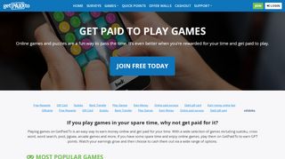 
                            6. Get paid to play online games | GetPaidTo