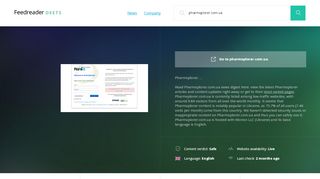 
                            12. Get Pharmxplorer.com.ua news - Deets Feedreader