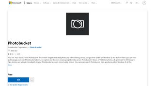 
                            8. Get Photobucket - Microsoft Store