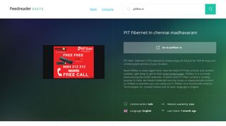 
                            11. Get Pitfiber.in news - PIT Fibernet in chennai madhavaram