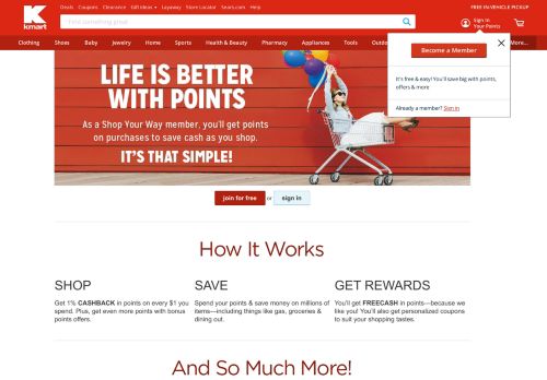 
                            11. Get Points on Purchases - Kmart