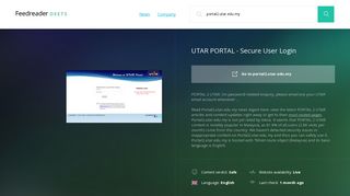
                            6. Get Portal2.utar.edu.my news - UTAR PORTAL - Secure ...