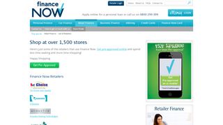 
                            11. Get pre-approved and shop at over 1,500 Finance Now stores