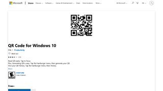 
                            1. Get QR Code for Windows 10 - Microsoft Store