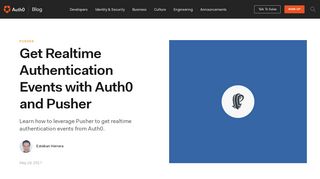 
                            12. Get Realtime Authentication Events with Auth0 and Pusher