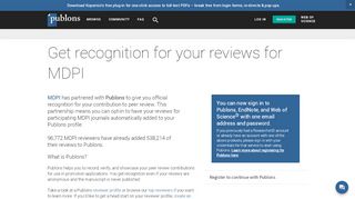 
                            5. Get recognition for peer review | Publons