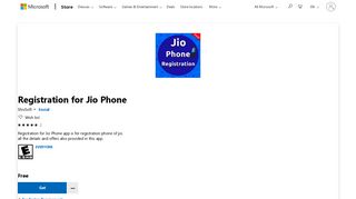 
                            10. Get Registration for Jio Phone - Microsoft Store