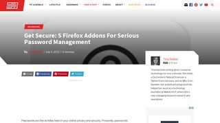 
                            5. Get Secure: 5 Firefox Addons For Serious Password Management