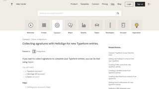 
                            12. Get signatures with HelloSign and Typeform | Typeform Help Center