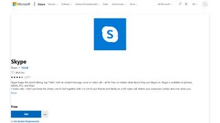 
                            7. Get Skype - Microsoft Store