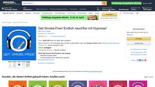 
                            1. Get Smoke-Free! Endlich rauchfrei mit Hypnose!: Amazon.de: Apps für ...