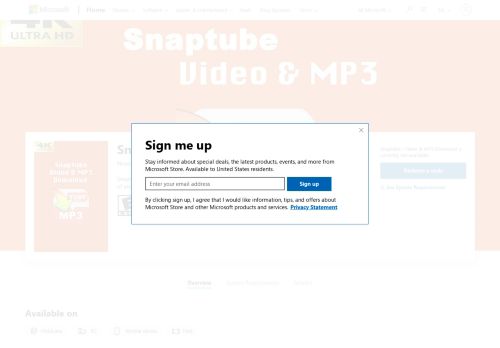 
                            5. Get Snaptube : Video & MP3 Download - Microsoft Store