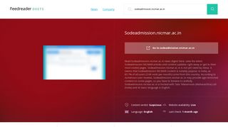 
                            9. Get Sodeadmission.nicmar.ac.in news - NICMAR:Login