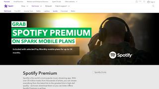 
                            2. Get Spotify Premium | Spark NZ