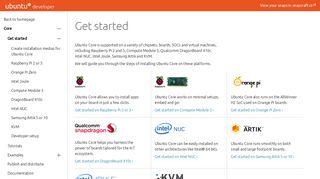 
                            11. Get started - Developer - Ubuntu