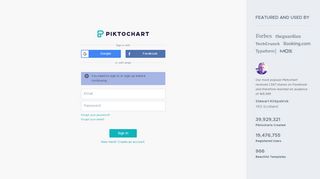 
                            1. Get Started - Login | Piktochart