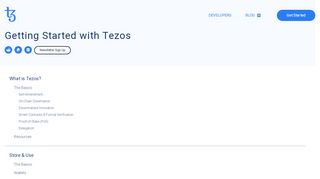 
                            3. Get Started - Tezos