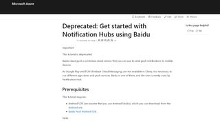 
                            8. Get started with Azure Notification Hubs using Baidu | Microsoft Docs