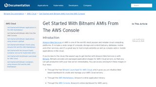 
                            8. Get Started with Bitnami AMIs from the AWS Console