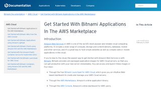 
                            8. Get Started with Bitnami Applications in the AWS Marketplace