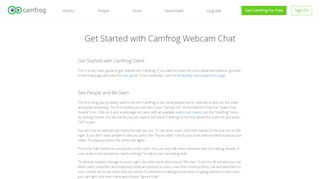 
                            2. Get Started with Camfrog Webcam Chat