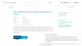 
                            5. Get Started with Cisco Webex Meetings for Hosts - Collaboration Help