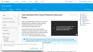 
                            2. Get started with Cloud Firestore Security Rules | Firebase