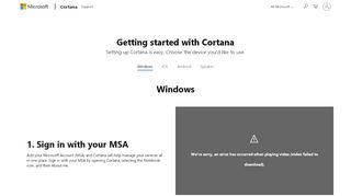 
                            2. Get started with Cortana - Microsoft
