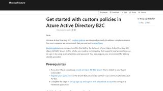 
                            7. Get started with custom policies in Azure Active Directory B2C ...