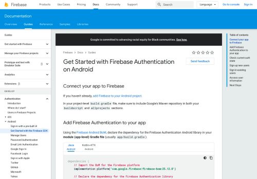 
                            6. Get Started with Firebase Authentication on Android | Firebase