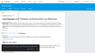 
                            8. Get Started with Firebase Authentication on Websites | Firebase