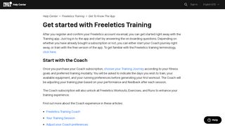 
                            3. Get started with Freeletics Bodyweight – Help Center