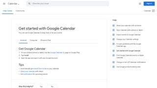 
                            4. Get started with Google Calendar - Android - Calendar Help