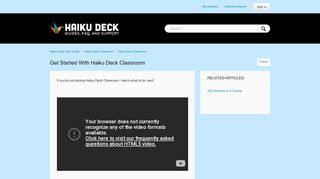 
                            6. Get Started With Haiku Deck Classroom – Haiku Deck User Guide